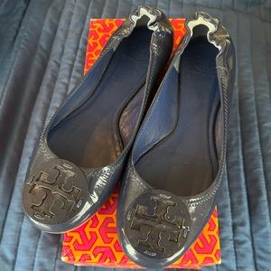 Tory Burch Reva Flats in Persian Blue Size 9.5